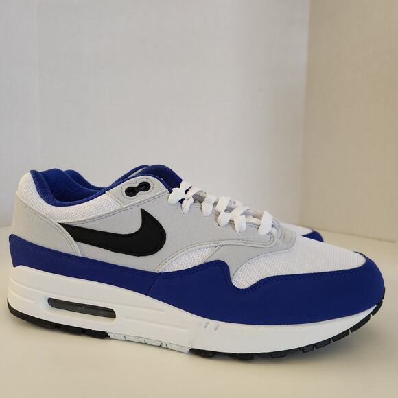 Nike Air Max 1 Mens White/Black-Deep Royal Blue Size 10 main image 5